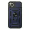 İphone 11 Pro Max Kılıf Pars Lens Yüzüklü Silikon - Lacivert