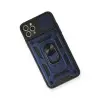 İphone 11 Pro Max Kılıf Pars Lens Yüzüklü Silikon - Lacivert