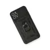 İphone 11 Pro Max Kılıf Pars Lens Yüzüklü Silikon - Siyah