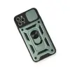 İphone 11 Pro Max Kılıf Pars Lens Yüzüklü Silikon - Yeşil