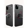 İphone 11 Pro Max Kılıf Range Yüzüklü Silikon - Siyah-gold