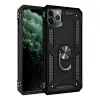 İphone 11 Pro Max Kılıf Sofya Yüzüklü Silikon Kapak - Siyah