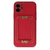 İphone 12 Kılıf Coco Elit Kapak - Kırmızı