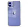 İphone 12 Kılıf Element Silikon - Gümüş