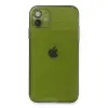 İphone 12 Kılıf Fly Lens Silikon - Yeşil