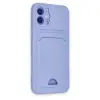 İphone 12 Kılıf Kelvin Kartvizitli Silikon - Lila