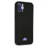 İphone 12 Kılıf Kelvin Kartvizitli Silikon - Siyah