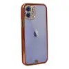 İphone 12 Kılıf Liva Taşlı Silikon - Kırmızı