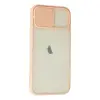 İphone 12 Kılıf Palm Buzlu Kamera Sürgülü Silikon - Pembe
