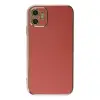 İphone 12 Kılıf Volet Silikon - Kırmızı