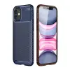 İphone 12 Mini Kılıf Auto Focus Karbon Kapak - Lacivert