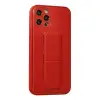 İphone 12 Pro Kılıf Coco Deri Standlı Kapak - Kırmızı