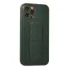 İphone 12 Pro Kılıf Coco Deri Standlı Kapak - Yeşil
