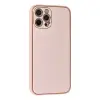 İphone 12 Pro Kılıf Coco Karbon Silikon - Pembe