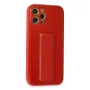 İphone 12 Pro Kılıf Coco Karbon Standlı Kapak - Kırmızı