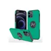 İphone 12 Pro Kılıf Elit Yüzüklü Kapak - Yeşil
