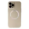 İphone 12 Pro Kılıf Jack Magneticsafe Lens Silikon - Gold