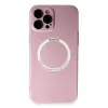 İphone 12 Pro Kılıf Jack Magneticsafe Lens Silikon - Rose Gold