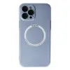 İphone 12 Pro Kılıf Jack Magneticsafe Lens Silikon - Sierra Blue