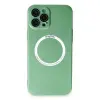 İphone 12 Pro Kılıf Jack Magneticsafe Lens Silikon - Yeşil