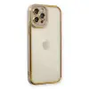 İphone 12 Pro Kılıf Liva Lens Silikon - Lila