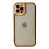 İphone 12 Pro Kılıf Liva Lens Silikon - Rose