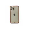 İphone 12 Pro Kılıf Liva Taşlı Silikon - Kırmızı