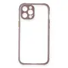 İphone 12 Pro Kılıf Miami Şeffaf Silikon - Açık Mor