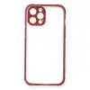 İphone 12 Pro Kılıf Miami Şeffaf Silikon - Fuşya