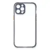 İphone 12 Pro Kılıf Miami Şeffaf Silikon - Gri