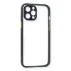 İphone 12 Pro Kılıf Miami Şeffaf Silikon - Lacivert
