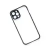 İphone 12 Pro Kılıf Miami Şeffaf Silikon - Lacivert