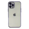 İphone 12 Pro Kılıf Razer Lensli Silikon - Mor