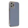 İphone 12 Pro Kılıf Volet Silikon - Mavi