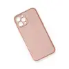 İphone 12 Pro Max Kılıf Coco Deri Silikon Kapak - Pembe