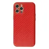 İphone 12 Pro Max Kılıf Coco Karbon Silikon - Kırmızı