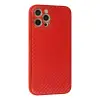 İphone 12 Pro Max Kılıf Coco Karbon Silikon - Kırmızı