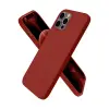 İphone 12 Pro Max Kılıf First Silikon - Bordo