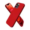 İphone 12 Pro Max Kılıf First Silikon - Koyu Kırmızı