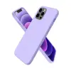 İphone 12 Pro Max Kılıf First Silikon - Lila