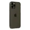 İphone 12 Pro Max Kılıf Fly Lens Silikon - Siyah