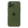 İphone 12 Pro Max Kılıf Fly Lens Silikon - Yeşil