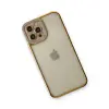 İphone 12 Pro Max Kılıf Liva Lens Silikon - Lila