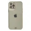 İphone 12 Pro Max Kılıf Liva Taşlı Silikon - Beyaz