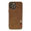 İphone 12 Pro Max Kılıf Loop Deri Silikon - Kahverengi