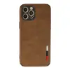İphone 12 Pro Max Kılıf Loop Deri Silikon - Kahverengi