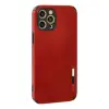 İphone 12 Pro Max Kılıf Loop Deri Silikon - Kırmızı