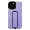 İphone 12 Pro Max Kılıf Mega Standlı Silikon - Lila