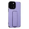 İphone 12 Pro Max Kılıf Mega Standlı Silikon - Lila