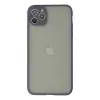İphone 12 Pro Max Kılıf Montreal Silikon Kapak - Gri